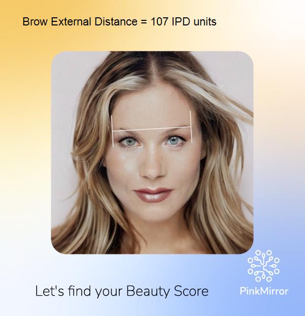 face-score-brow-external-distance