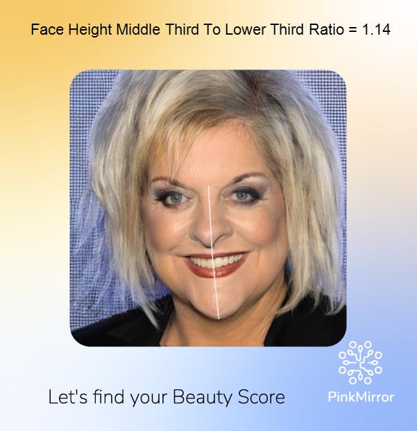 face-score-face-height-middle-third-to-lower-third-ratio