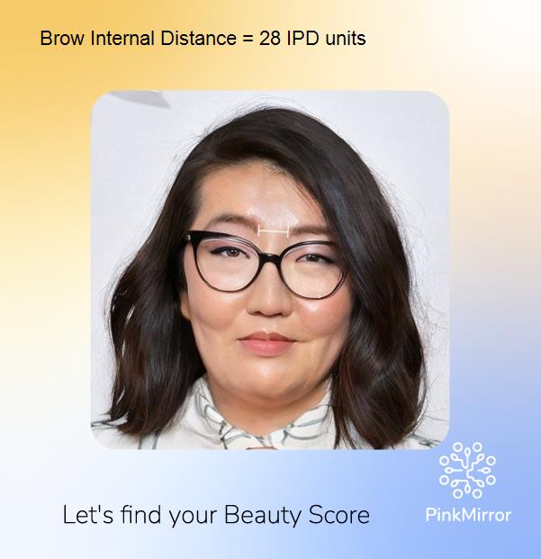 face-score-brow-internal-distance