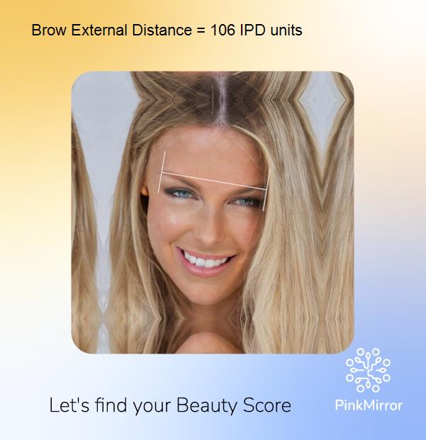 face-score-brow-external-distance