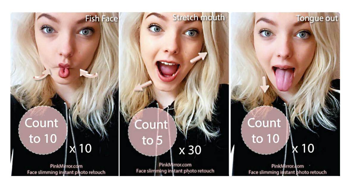 Skinny best sale face exercises