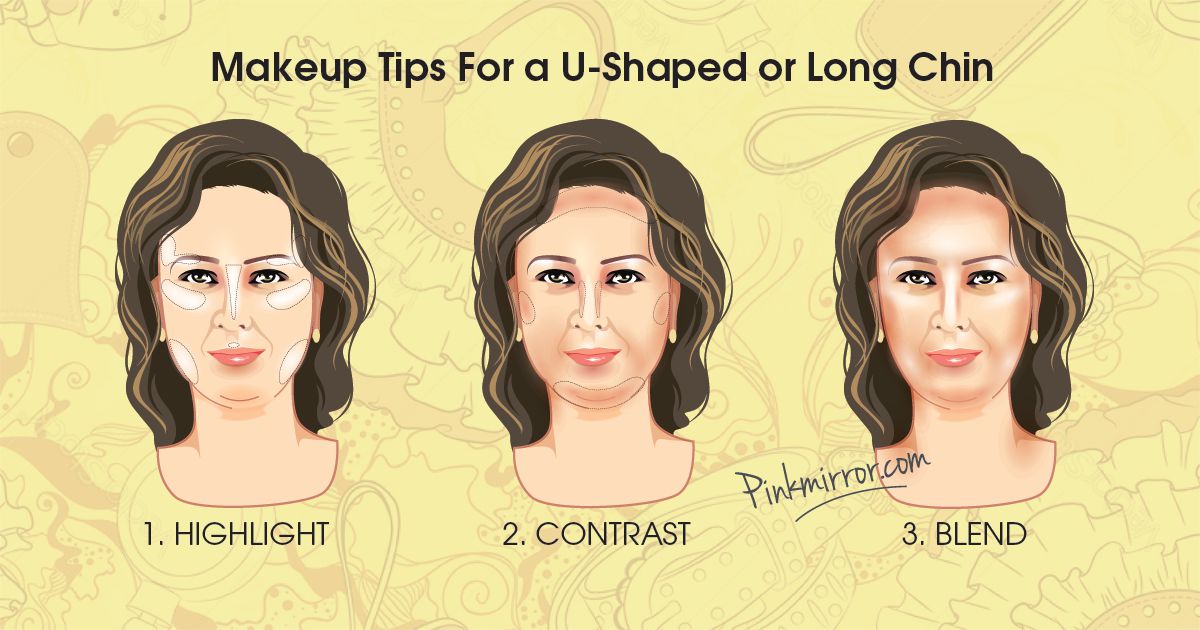 Makeup Tips For a U-Shaped or Long Chin