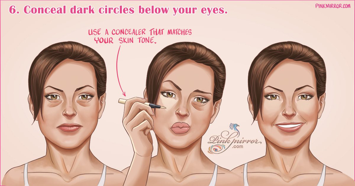 Conceal dark circles below your eyes