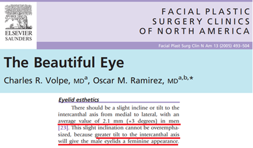 What is an Eye canthal Tilt? Why is a positive tilt more attractive than a  negative tilt among females? - PinkMirror Blog